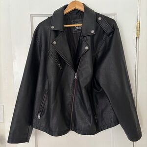 Vegan oversized leather Levi’s jacket